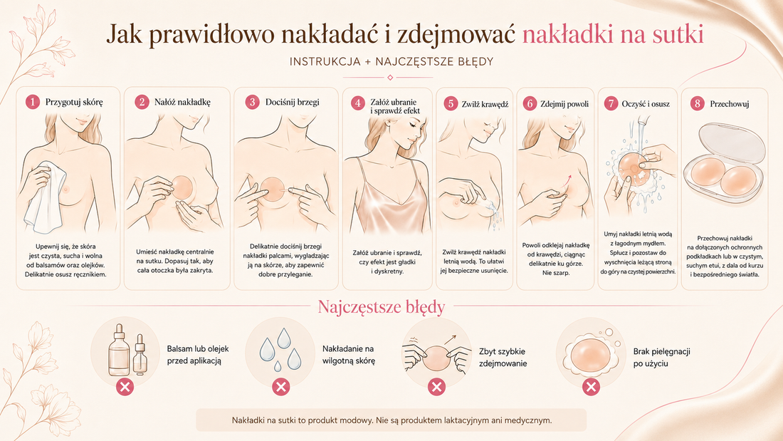 Jak prawidłowo nakładać i zdejmować nakładki na sutki: instrukcja + najczęstsze błędy