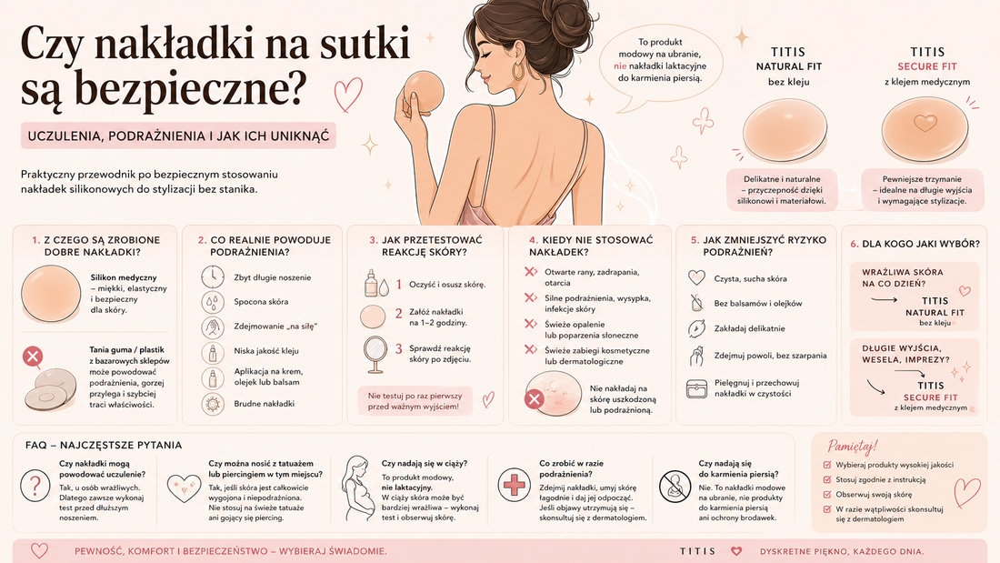 Czy nakładki na sutki są bezpieczne? Uczulenia, podrażnienia i jak ich uniknąć