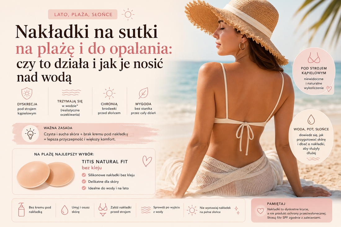 Nakładki na sutki na plażę i do opalania: czy to działa i jak je nosić nad wodą